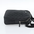 GUCCI GG Canvas Shoulder Bag Black Silver 122759 Auth ar13952-4