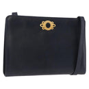 Salvatore Ferragamo Shoulder Bag Leather Navy Gold Auth ar13953-1