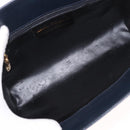 Salvatore Ferragamo Shoulder Bag Leather Navy Gold Auth ar13953-16