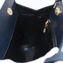 Salvatore Ferragamo Shoulder Bag Leather Navy Gold Auth ar13953-18