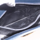 Salvatore Ferragamo Shoulder Bag Leather Navy Gold Auth ar13953-20