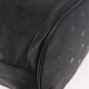 MCM Vicetos Logogram Shoulder Bag PVC Black Gold Auth ar13954-9