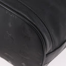 MCM Vicetos Logogram Shoulder Bag PVC Black Gold Auth ar13954-14