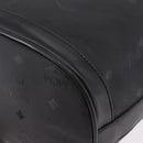MCM Vicetos Logogram Shoulder Bag PVC Black Gold Auth ar13954-16