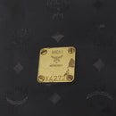 MCM Vicetos Logogram Shoulder Bag PVC Black Gold Auth ar13954-12