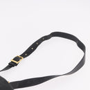 MCM Vicetos Logogram Shoulder Bag PVC Black Gold Auth ar13954-8