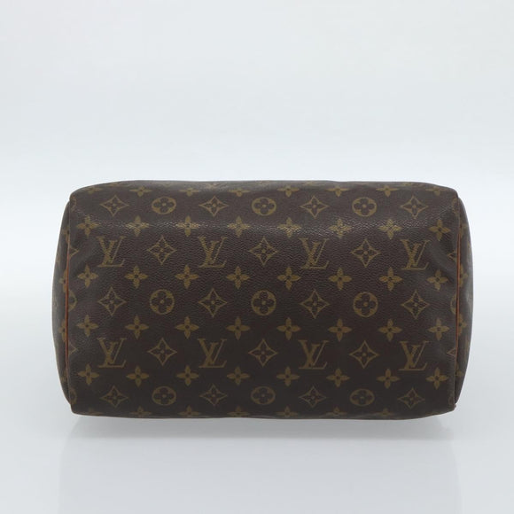 LOUIS VUITTON Monogram Speedy 30 Hand Bag M41526 LV Auth ar13956