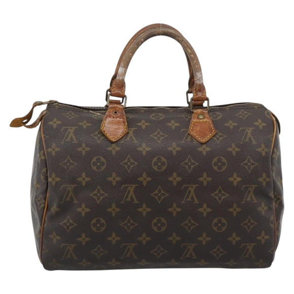 LOUIS VUITTON Monogram Speedy 30 Hand Bag M41526 LV Auth ar13956