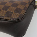 LOUIS VUITTON Damier Ebene Trousse Makeup Pouch N51982 LV Auth ar13958V-12
