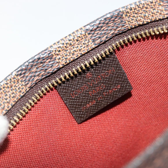 LOUIS VUITTON Damier Ebene Trousse Makeup Pouch N51982 LV Auth ar13958V