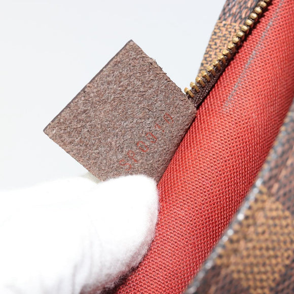 LOUIS VUITTON Damier Ebene Trousse Makeup Pouch N51982 LV Auth ar13958V