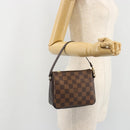 LOUIS VUITTON Damier Ebene Trousse Makeup Pouch N51982 LV Auth ar13958V-21