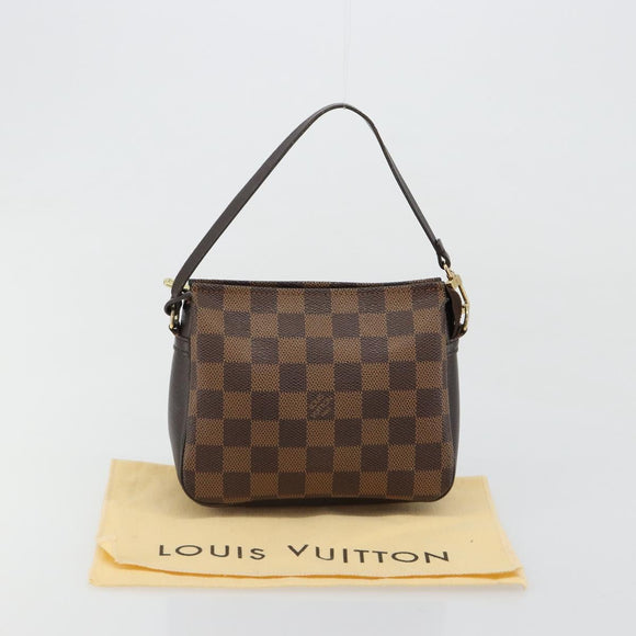LOUIS VUITTON Damier Ebene Trousse Makeup Pouch N51982 LV Auth ar13958V