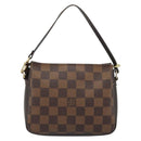 LOUIS VUITTON Damier Ebene Trousse Makeup Pouch N51982 LV Auth ar13958V-3