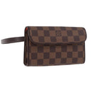 LOUIS VUITTON Damier Ebene Pochette Florentine Waist Bag N51856 LV Auth ar13959V-1