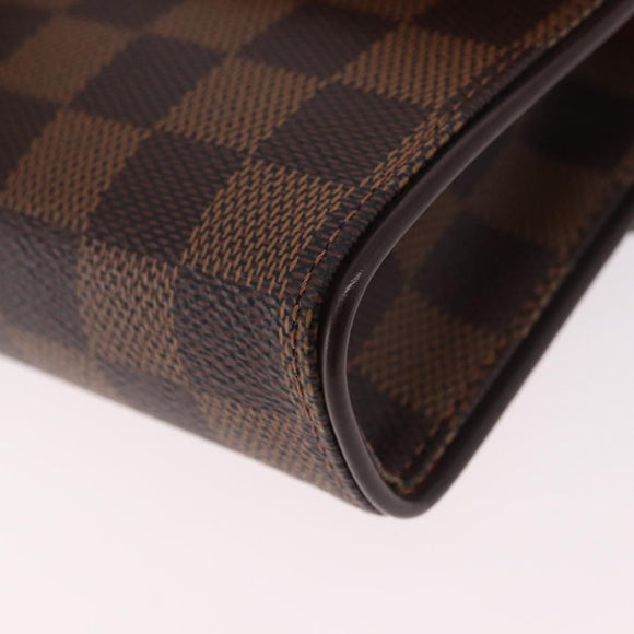 LOUIS VUITTON Damier Ebene Pochette Florentine Waist Bag N51856 LV Auth ar13959V