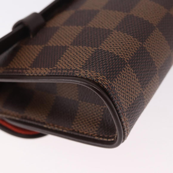 LOUIS VUITTON Damier Ebene Pochette Florentine Waist Bag N51856 LV Auth ar13959V