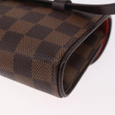 LOUIS VUITTON Damier Ebene Pochette Florentine Waist Bag N51856 LV Auth ar13959V-18