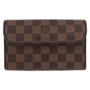 LOUIS VUITTON Damier Ebene Pochette Florentine Waist Bag N51856 LV Auth ar13959V-13