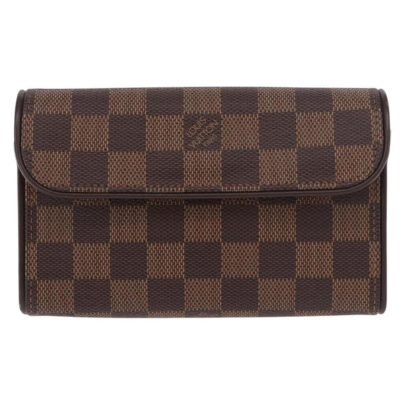 LOUIS VUITTON Damier Ebene Pochette Florentine Waist Bag N51856 LV Auth ar13959V