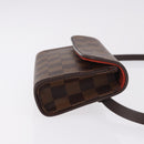LOUIS VUITTON Damier Ebene Pochette Florentine Waist Bag N51856 LV Auth ar13959V-3