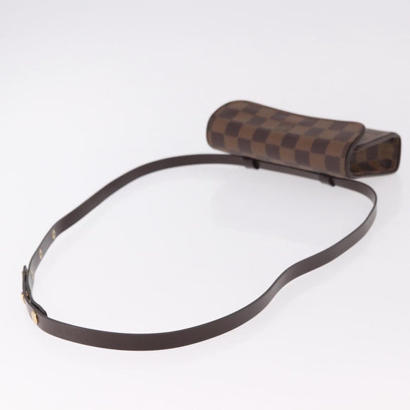 LOUIS VUITTON Damier Ebene Pochette Florentine Waist Bag N51856 LV Auth ar13959V