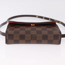 LOUIS VUITTON Damier Ebene Pochette Florentine Waist Bag N51856 LV Auth ar13959V-5