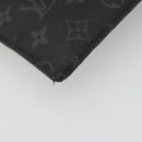 LOUIS VUITTON Monogram Eclipse Grand Sac Pouch M44733 LV Auth ar13960-11