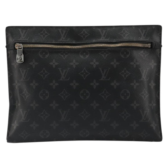 LOUIS VUITTON Monogram Eclipse Grand Sac Pouch M44733 LV Auth ar13960