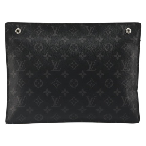 LOUIS VUITTON Monogram Eclipse Grand Sac Pouch M44733 LV Auth ar13960