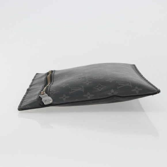 LOUIS VUITTON Monogram Eclipse Grand Sac Pouch M44733 LV Auth ar13960