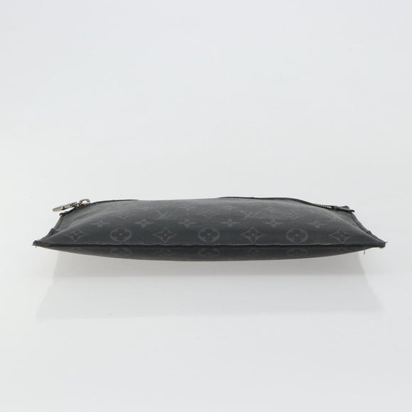LOUIS VUITTON Monogram Eclipse Grand Sac Pouch M44733 LV Auth ar13960