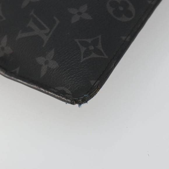 LOUIS VUITTON Monogram Eclipse Grand Sac Pouch M44733 LV Auth ar13960