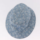 LOUIS VUITTON Monogram Denim Bucket hat Hat Blue LV Auth ar13961A-5