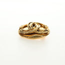 CHANEL Brooch metal Gold Tone CC Auth ar13964V-6