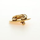 CHANEL Brooch metal Gold Tone CC Auth ar13964V-7