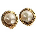 CHANEL Earring metal Gold Tone CC Auth ar13965V-1