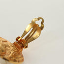 CHANEL Earring metal Gold Tone CC Auth ar13965V-13