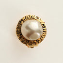 CHANEL Earring metal Gold Tone CC Auth ar13965V-3
