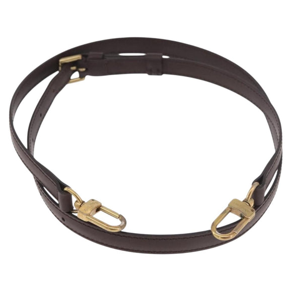 LOUIS VUITTON Adjustable Damier Shoulder Strap 37""-44.1"" Brown LV Auth ar13968
