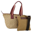 Salvatore Ferragamo Gucci GG Canvas Sherry Line Bag Nylon 2 Set Auth ar13970-1