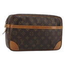 LOUIS VUITTON Monogram Compiegne 28 Clutch Bag M51845 LV Auth ar13971-1