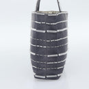 PRADA Hand Bag Canvas Gray Auth ar13973-5