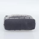 PRADA Hand Bag Canvas Gray Auth ar13973-9