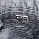 PRADA Hand Bag Nylon Black Silver Auth ar13974-15