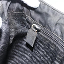 PRADA Hand Bag Nylon Black Silver Auth ar13974-19