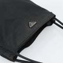 PRADA Hand Bag Nylon Black Silver Auth ar13974-6