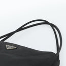 PRADA Hand Bag Nylon Black Silver Auth ar13974-8