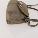 BALLY Chloe Shoulder Bag Suede Leather 2way 2 Set Dark Brown Beige Auth ar13975-12