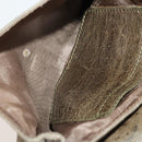 BALLY Chloe Shoulder Bag Suede Leather 2way 2 Set Dark Brown Beige Auth ar13975-17